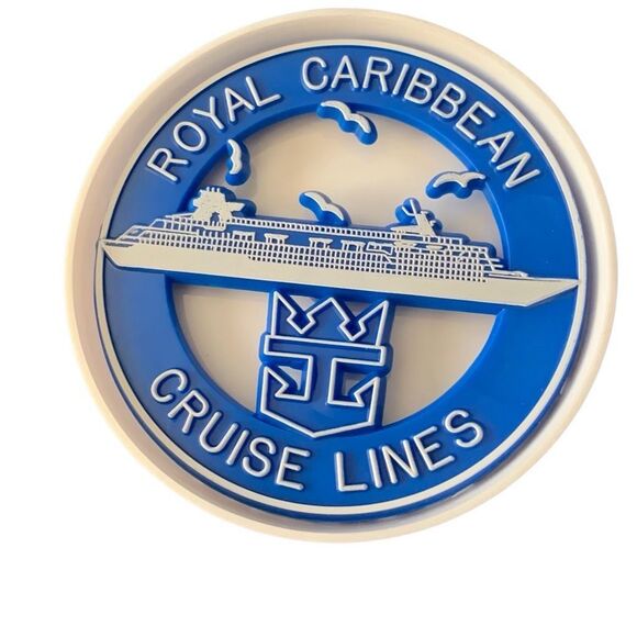 Vintage Royal Caribbean Cruise Coasters Set Lot of 8 With Holder/Box Take a Sip - Picture 11 of 14